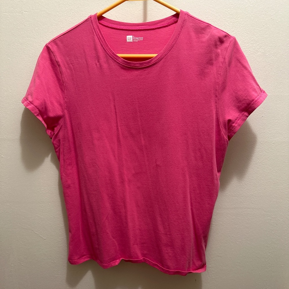 Gap size L stretch short sleeved top